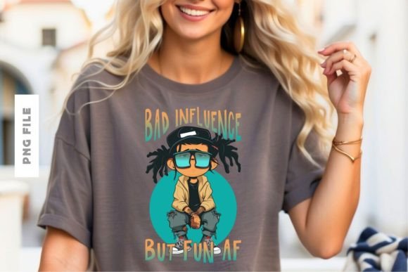 Bad Influence T-shirt Design: A Bold Statement for Your Brand