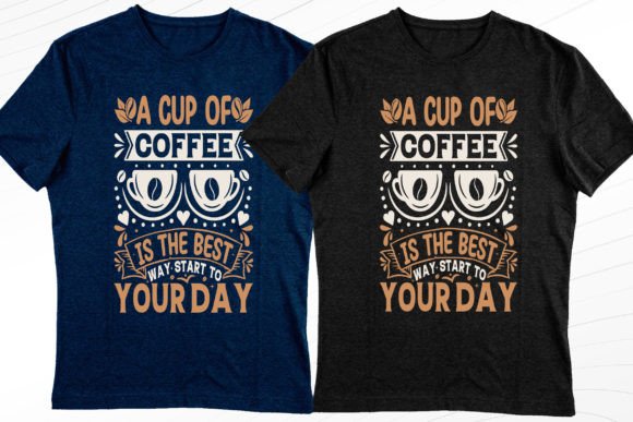 Brewing Up Style: The Cup of Coffee Modern T-Shirt Design