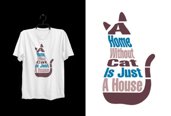 Cat Lover Typography T-shirt Design: A Whimsical Typeface for Modern Brands