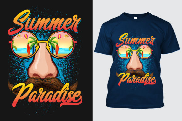 Summer T-shirt Design 1: Your Go-To for Vibrant Seasonal Graphics