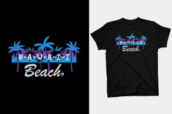 T SHIRT DESIGN - HAWAII: The Perfect Blend of Tropical Vibe and Graphic Punch
