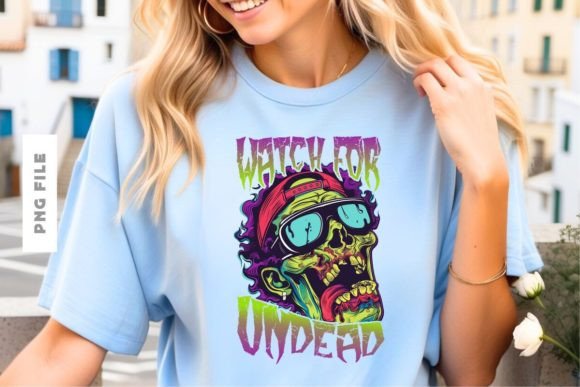 Watch for Undead T-shirt Design: A Bold Graphic for Your Brand